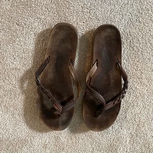 Well Worn, Women's Rainbow Braided Strap Sandals, Sz 7.5